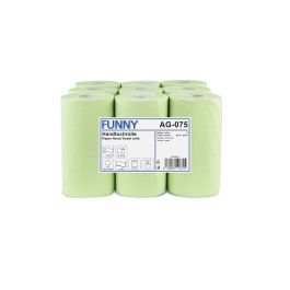 Handtuchrolle 23 cm, 2-lagig, grün ,Zellstoff, Ø 13 cm, 9 Rollen