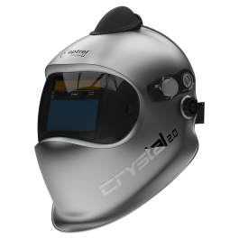 crystal2.0 Frischlufthelm (e3000/X) - silber: Frischlufthelm mit variabler Schutzstufe 2/4-12 und ShadeTronic®, manueller Modus, Öffnungsverzögerung mit FadeTronic, CLT (Crystal Lense Technology), Empfindlichkeitsregulierung, Sensorschieber, Schleiffunkti