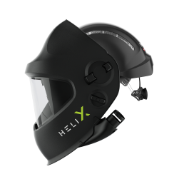 helix pure air clt schwarz - Frischluft Slide Up Schweiss- /Schleifhelm (e3000/X) mit Industrieschutzhelm schwarz, variabler Schutzstufe mit ShadeTronic® 2/4-12 (manuell 7-12),optischer Klasse 1/1/1/2 mit 180 Grad Sicht im clear mode und farbrealistischer