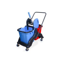 Doppelfahrwagen mit 2 x 25 l Eimer ,Kunststoffpresse                     ST-2003*