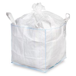 PP Big Bag, weiß, 90x90x90cm, SWL 1000kg ,SF 5:1, wiederverschließbar     ST-247*