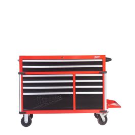 mit 10 Schubladen TOOLGUARD Werkstattwagen 117 cm / 46" rot