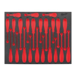 für Tri-Lobe Schraubendreher, für Werkstattwagen 78 cm Ersatz-Einlage 3/3