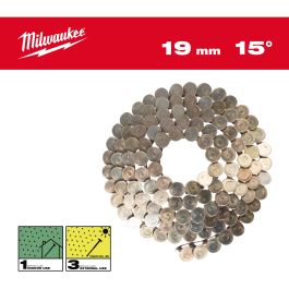 3,05 x 19 mm Ringschaft verzinkt, 15° Coilnägel für M18FRCN45
