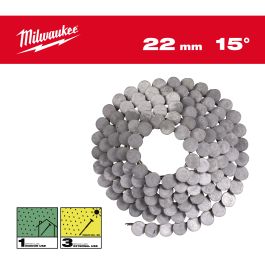 3,05 x 22 mm Ringschaft feuerverzinkt, 15° Coilnägel für M18FRCN45