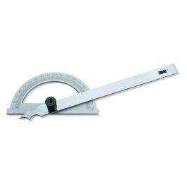 Gradmesser 0-180 Grad, Skala 200mm, Schenkellänge 300mm, im Kunstlederetui
