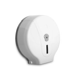 Toilettenpapier-Spender, weiß ,für Jumborollen bis 25 cm       ST-5030*