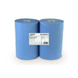 Industrierolle 37,5 cm, 2-lagig, blau ,500 Blatt/Rolle, 2 Rollen/Karton
