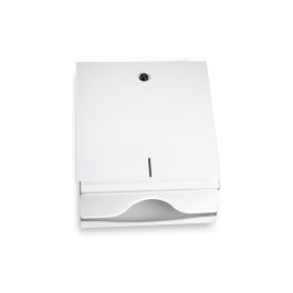 Falthandtuch-Spender für V-Falz-Tücher ,Metall, weiß, für ca 500 Stück    AG-671*