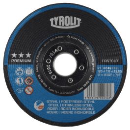 Tyrolit Schruppscheibe FASTCUT 230x8x22,23 mm A30Q PREMIUM Stahl/Inox
