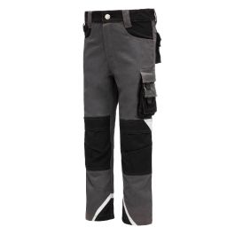 NITRAS MOTION TEX KIDS, Arbeitshose, lang, grau / schwarz, OEKO-TEX