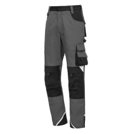 NITRAS MOTION TEX PLUS, Arbeitshose, lang, grau / schwarz, OEKO-TEX