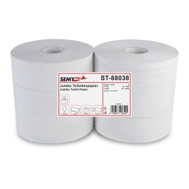 Jumbo-Toilettenpapier, 2-lagig ,recycling weiß, Ø 28 cm, 6 Rollen
