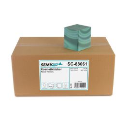 Kosmetikboxen 3-lagig, 100 % Zellstoff ,60 Tücher / Würfel, 30 Würfel / VE