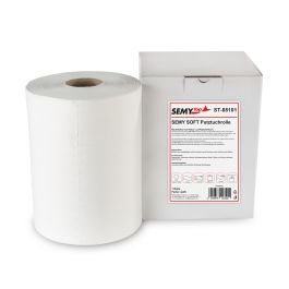 Semy Soft Putztuchrolle 32 cm, weiß ,300 Blatt, 1 Rolle / Karton