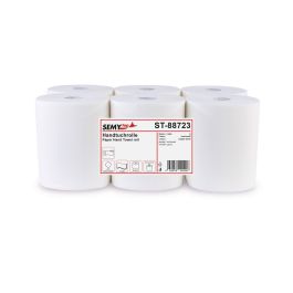 Handtuchrolle 21 cm, 3-lg., hochweiß ,Ø 19 cm, 6 Rollen     SEMYtop ST-88723