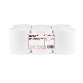 Handtuchrolle MIDI KERNLOS, 1-lagig, weiß ,Zellstoff, Ø 20 cm, 6 Rollen / Karton