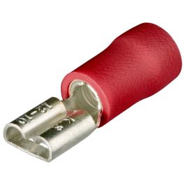 Flachsteckhülsen rot (100x)