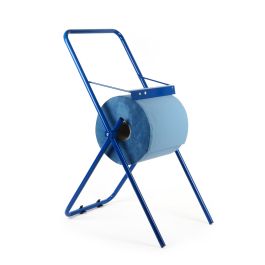 Putzrollen-Spender Metall, blau ,Bodenständer                                 HP-99521*
