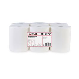 Handtuchrolle 21 cm, 2-lagig, weiß ,Ø 19 cm, 6 Rollen