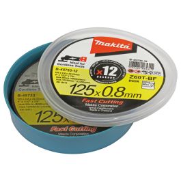 Trennscheibe - Ø 125 mm • 0,8 mm • 12 Stück • Z60T-BF • INOX