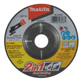 Schrupp-/Trennscheibe - Ø 125 mm • 2,2 mm • Trennen/Schleifen • SA46P-BF