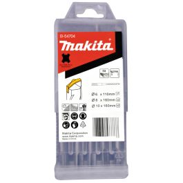 HM Bohrer-Set - Ø 6 x 110mm, 2x Ø 8 x 160mm, 2x Ø 10 x 160mm • SDS-PLUS