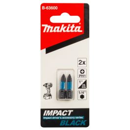 Bit PH1 Impact Black - PH1 • 2 Stück • 25 mm