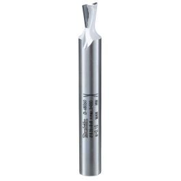 Zinken- und Gratfräser 6,35 mm - Ø 8 mm Schaft • Ø 6,35 mm Fräser • 8 mm Arbeitslänge • 64 mm Gesamtlänge • 7,5° Winkel