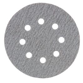 Schleifscheibe P80 125mm Klett - Ø 125 mm • Körnung P80 • Klett • 8 Loch • 10 Stück