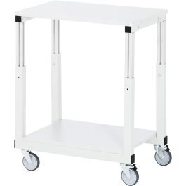 Tischwagen Serie E, B700xT500xH650-1000mm, Melamin-Platte 22mm