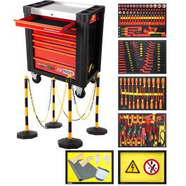PERFORMANCEplus Werkstattwagen e10 mit 164 isol. Werkz.(Hybrid- & E-Fahrzeuge)