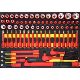 3/8"+1/2" Isolierter Steckschlüssel-Satz mit Drehmomentschlüssel