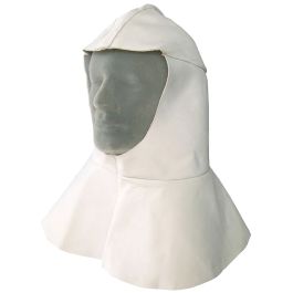 Bristol Kopfhaube aus Rindnarbenleder mit Nacken- und Schulterschutz