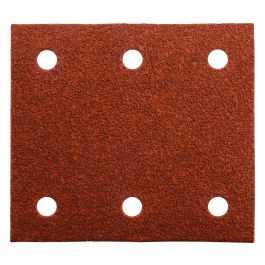Schleifpapier P60 102x114mm Klett - 102x114 mm • Körnung P60 • Klett • 6 Loch • 10 Stück