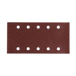 Schleifpapier P80 115x229mm Klett - 115x229 mm • Körnung P80 • Klett • 10 Loch • 10 Stück