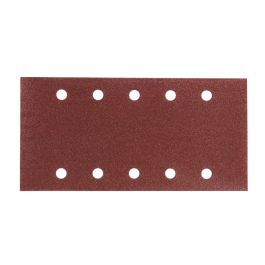 Schleifpapier P120 115x229mm Klett - 115x229 mm • Körnung P120 • Klett • 10 Loch • 10 Stück