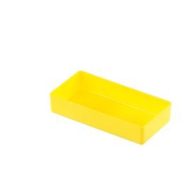 Einsatzbox aus PS, 108x54x23 mm gelb