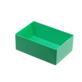 Einsatzbox aus PS, 162x108x63 mm grün