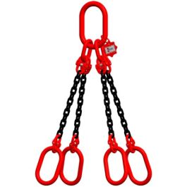McBULL® 4-Strang-Kettengehänge, GK8, schwarz, 8 mm, 1 Meter, Typ8K16