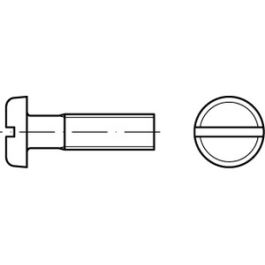 DIN 85 A 4 Flachkopfschrauben mit Schlitz - Abmessung: M 8 x 20 VE=K (50 Stück )