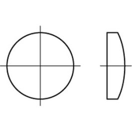 DIN 470 Stahl Verschlussscheiben - Abmessung: 30 VE=K (100 Stück )