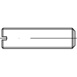 ISO 4766 Messing Gewindestifte mit Kegelkuppe, mit Schlitz - Abmessung: M 10 x 20 VE=S (100 Stück )