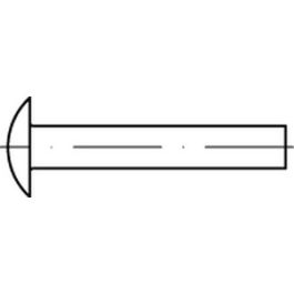 DIN 674 Stahl Flachrundniete - Abmessung: 5 x 16 VE=S (1000 Stück )