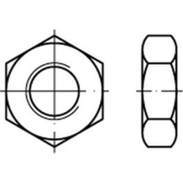 ASME B 18.2.2 Grade 5 (~04) UNF Hex jam nuts, Niedrige Sechskantmu. mit UNF-Gewinde - Abmessung: 3/4 VE=S (25 Stück )