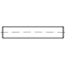 DIN 976-1 A 2 Form B Gewindebolzen, mit Kegelkuppen - Abmessung: BM 20 x 120 VE=S (10 Stück )