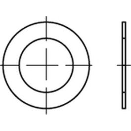 DIN 988 Stahl Passscheiben - Abmessung: 18 x 25x1 VE=S (1000 Stück )
