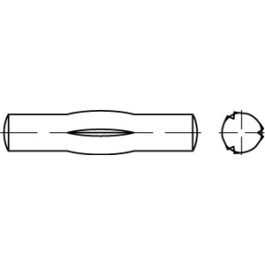 DIN 1475 Stahl Knebelkerbstifte - Abmessung: 12 x 100 VE=S (25 Stück )