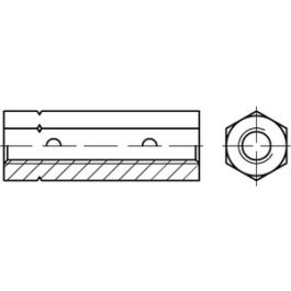 DIN 1479 Stahl galvanisch verzinkt, ÜZ Sechskant-Spannschlossmuttern - Abmessung: M 30 VE=S (1 Stück )