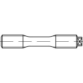 DIN 2510 Mu 1.7709 Form L AD W7 Schraubenbolzen mit Dehnschaft, mit langem Gewinde, mit 2 Muttern - Abmessung: LM 39 x 240 VE=S (1 Stück )